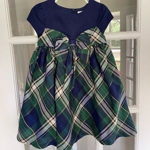 Gymboree size 3T Girls Dress blue green and gold Great Condition!